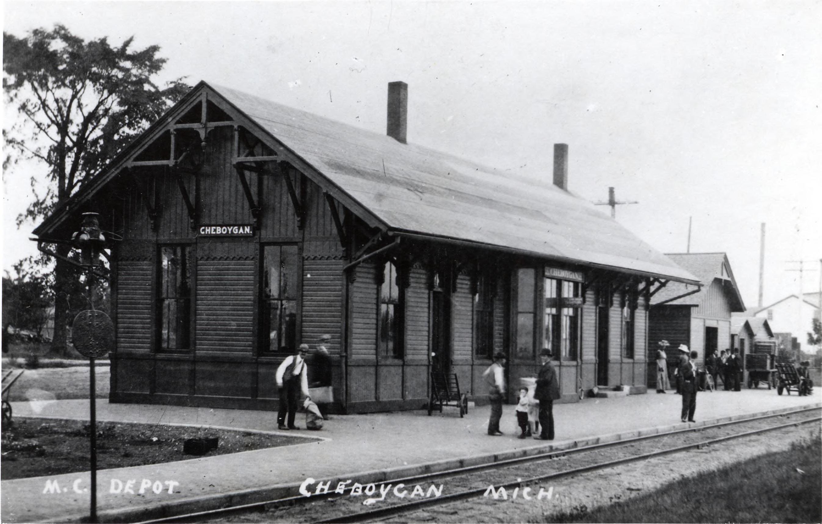 A train depot in Cheyboygan, MI