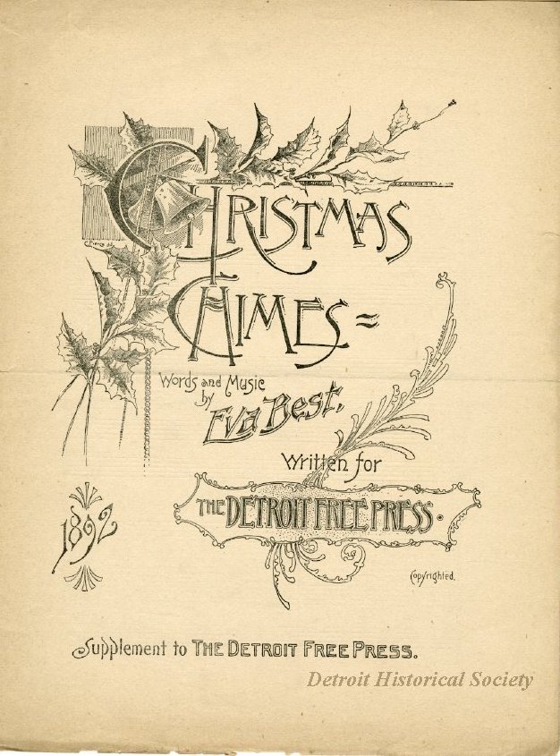 Christmas Chimes, sheet music cover