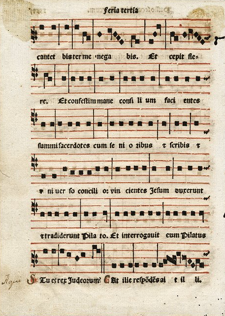 Leaf from "A Book of Services for Christmas, Holy Week"