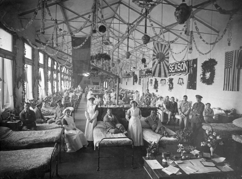 Munsey Ward at Christmas during World War I