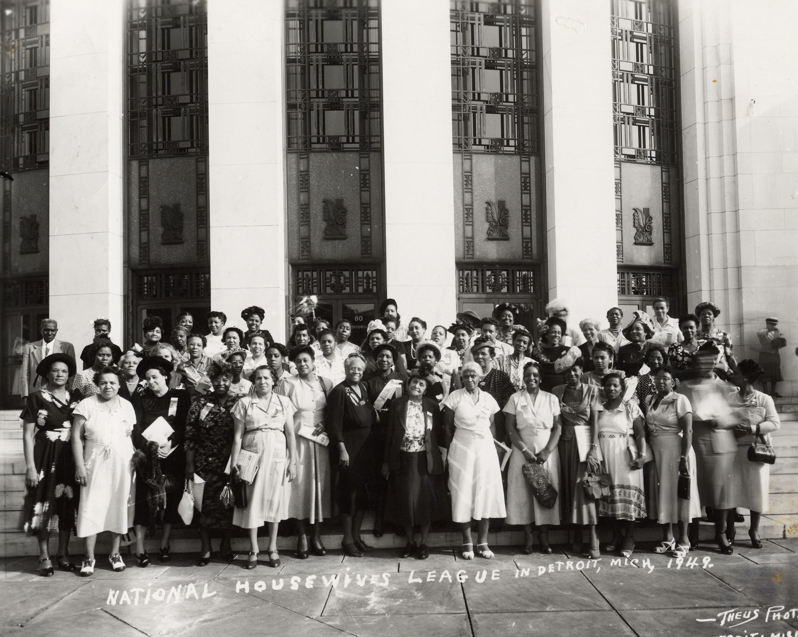 Meeting of the National Housewives League in Detroit